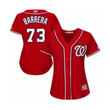 Women's Washington Nationals #73 Tres Barrera Authentic Red Alternate 1 Cool Base Baseball Player Jersey