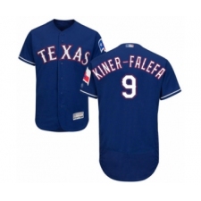 Men's Texas Rangers #9 Isiah Kiner-Falefa Royal Blue Alternate Flex Base Authentic Collection Baseball Player Jersey