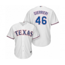 Youth Texas Rangers #46 Taylor Guerrieri Authentic White Home Cool Base Baseball Player Jersey