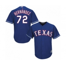 Youth Texas Rangers #72 Jonathan Hernandez Authentic Royal Blue Alternate 2 Cool Base Baseball Player Jersey