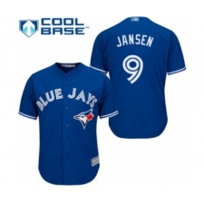 Youth Toronto Blue Jays #9 Danny Jansen Authentic Blue Alternate Baseball Player Jersey