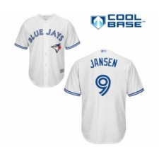 Youth Toronto Blue Jays #9 Danny Jansen Authentic White Home Baseball Player Jersey
