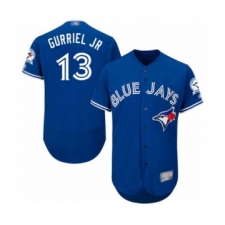 Men's Toronto Blue Jays #13 Lourdes Gurriel Jr. Blue Alternate Flex Base Authentic Collection Baseball Player Jersey