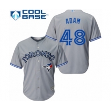 Youth Toronto Blue Jays #48 Jason Adam Authentic Grey Road Baseball Player Jersey