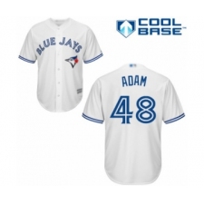 Youth Toronto Blue Jays #48 Jason Adam Authentic White Home Baseball Player Jersey