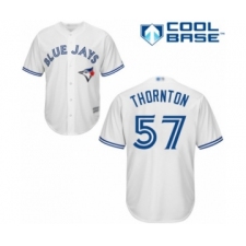 Youth Toronto Blue Jays #57 Trent Thornton Authentic White Home Baseball Player Jersey