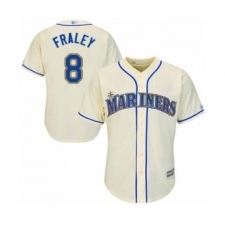 Youth Seattle Mariners #8 Jake Fraley Authentic Cream Alternate Cool Base Baseball Player Jersey