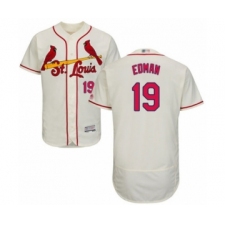 Men's St. Louis Cardinals #19 Tommy Edman Cream Alternate Flex Base Authentic Collection Baseball Player Jersey