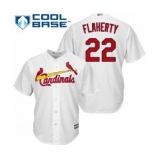 Youth St. Louis Cardinals #22 Jack Flaherty Authentic White Home Cool Base Baseball Player Jersey