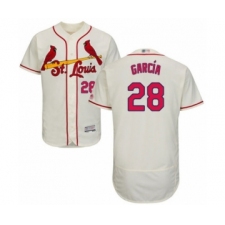 Men's St. Louis Cardinals #28 Adolis Garcia Cream Alternate Flex Base Authentic Collection Baseball Player Jersey