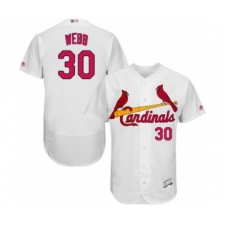 Men's St. Louis Cardinals #30 Tyler Webb White Home Flex Base Authentic Collection Baseball Player Jersey