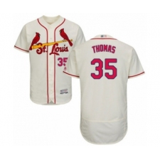 Men's St. Louis Cardinals #35 Lane Thomas Cream Alternate Flex Base Authentic Collection Baseball Player Jersey