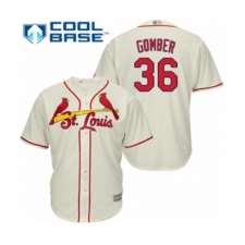 Youth St. Louis Cardinals #36 Austin Gomber Authentic Cream Alternate Cool Base Baseball Player Jersey