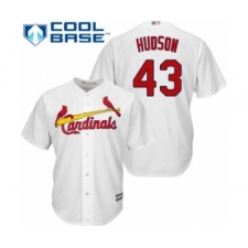 Youth St. Louis Cardinals #43 Dakota Hudson Authentic White Home Cool Base Baseball Player Jersey