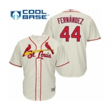 Youth St. Louis Cardinals #44 Junior Fernandez Authentic Cream Alternate Cool Base Baseball Player Jersey