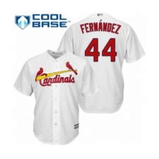 Youth St. Louis Cardinals #44 Junior Fernandez Authentic White Home Cool Base Baseball Player Jersey