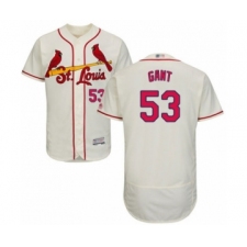 Men's St. Louis Cardinals #53 John Gant Cream Alternate Flex Base Authentic Collection Baseball Player Jersey