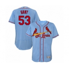 Men's St. Louis Cardinals #53 John Gant Light Blue Alternate Flex Base Authentic Collection Baseball Player Jersey