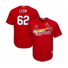 Youth St. Louis Cardinals #62 Daniel Ponce de Leon Authentic Red Alternate Cool Base Baseball Player Jersey