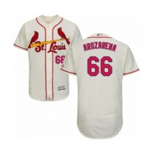 Men's St. Louis Cardinals #66 Randy Arozarena Cream Alternate Flex Base Authentic Collection Baseball Player Jersey