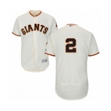 Men's San Francisco Giants #2 Abiatal Avelino Cream Home Flex Base Authentic Collection Baseball Player Jersey