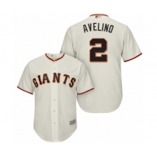Youth San Francisco Giants #2 Abiatal Avelino Authentic Cream Home Cool Base Baseball Player Jersey