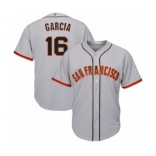 Youth San Francisco Giants #16 Aramis Garcia Authentic Grey Road Cool Base Baseball Player Jersey
