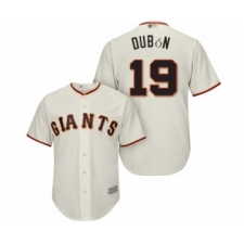 Youth San Francisco Giants #19 Mauricio Dubon Authentic Cream Home Cool Base Baseball Player Jersey