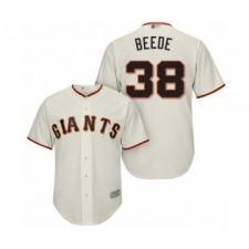Youth San Francisco Giants #38 Tyler Beede Authentic Cream Home Cool Base Baseball Player Jersey