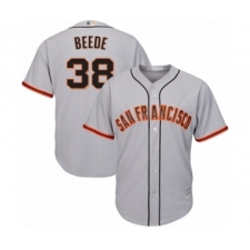 Youth San Francisco Giants #38 Tyler Beede Authentic Grey Road Cool Base Baseball Player Jersey