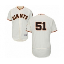 Men's San Francisco Giants #51 Conner Menez Cream Home Flex Base Authentic Collection Baseball Player Jersey