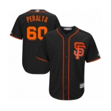 Youth San Francisco Giants #60 Wandy Peralta Authentic Black Alternate Cool Base Baseball Player Jersey