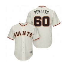 Youth San Francisco Giants #60 Wandy Peralta Authentic Cream Home Cool Base Baseball Player Jersey