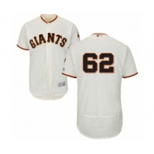 Men's San Francisco Giants #62 Logan Webb Cream Home Flex Base Authentic Collection Baseball Player Jersey