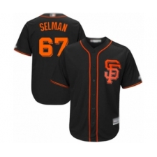 Youth San Francisco Giants #67 Sam Selman Authentic Black Alternate Cool Base Baseball Player Jersey