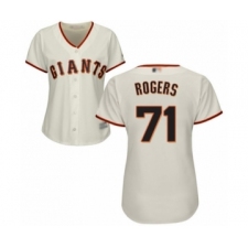 Women's San Francisco Giants #71 Tyler Rogers Authentic Cream Home Cool Base Baseball Player Jersey