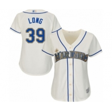 Women's Seattle Mariners #39 Shed Long Authentic Cream Alternate Cool Base Baseball Player Jersey