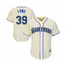 Youth Seattle Mariners #39 Shed Long Authentic Cream Alternate Cool Base Baseball Player Jersey