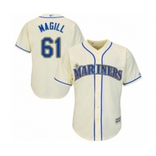Youth Seattle Mariners #61 Matt Magill Authentic Cream Alternate Cool Base Baseball Player Jersey