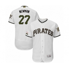 Men's Pittsburgh Pirates #27 Kevin Newman White Alternate Authentic Collection Flex Base Baseball Player Jersey