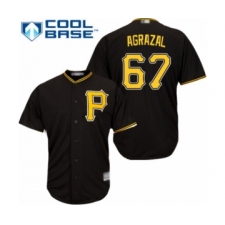 Youth Pittsburgh Pirates #67 Dario Agrazal Authentic Black Alternate Cool Base Baseball Player Jersey