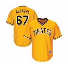 Youth Pittsburgh Pirates #67 Dario Agrazal Authentic Gold Alternate Cool Base Baseball Player Jerse
