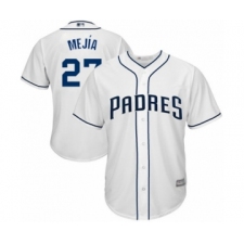 Youth San Diego Padres #27 Francisco Mejia Authentic White Home Cool Base Baseball Player Jersey