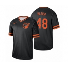 Youth Baltimore Orioles #48 Richard Bleier Black Cooperstown Collection Legend Jersey