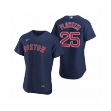 Men's Boston Red Sox #25 Kevin Plawecki Nike Navy Authentic 2020 Alternate Jersey