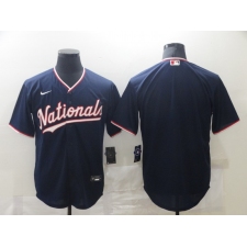 Men's Nike Washington Nationals Blank Navy Home Stitched Baseball Jersey
