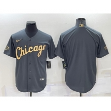 Men's Chicago White Sox Blank Grey 2022 All Star Stitched Cool Base Nike Jersey