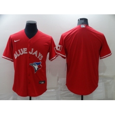 Men's Nike Toronto Blue Jays Blank Red Royal Alternate Stitched Baseball Jersey