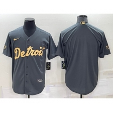 Men's Detroit Tigers Blank Grey 2022 All Star Stitched Cool Base Nike Jersey