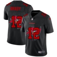 Men's Tampa Bay Buccaneers #12 Tom Brady Black Nike Black Shadow Edition Limited Jersey